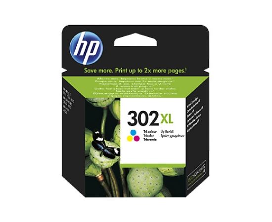 Hewlett-packard HP No. 302XL High Yield Tri-color Original Ink Cartridge (330 pages) / F6U67AE