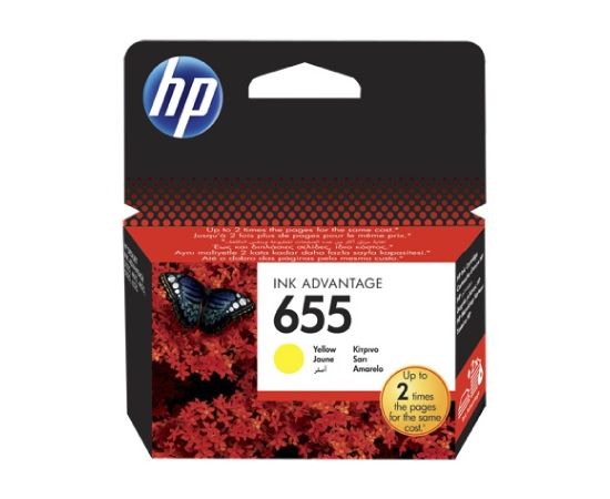Hewlett-packard HP 655 Yellow Original Ink Advantage Cartridge / CZ112AE