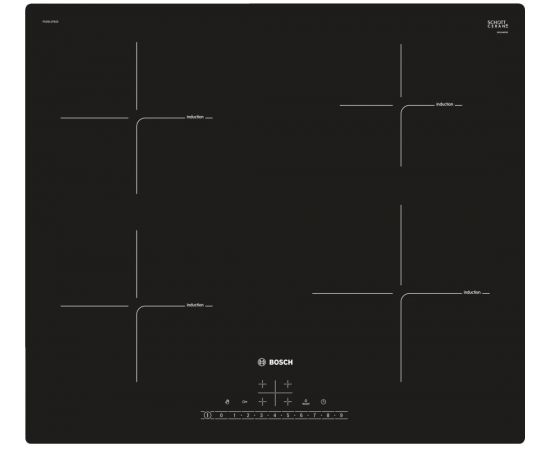 BOSCH PUE611FB1E Indukcijas virsma, 60cm, iebūvējama