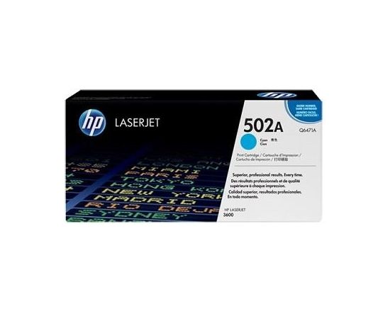 Hewlett-packard TONER CYAN 502A /LJ3600 4K/Q6471A HP