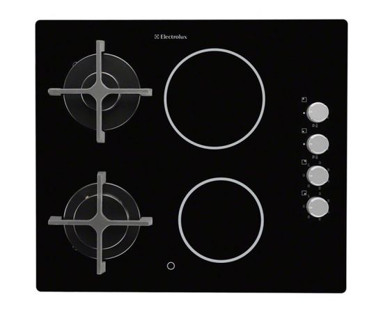 ELECTROLUX EGE6172NOK gāzes + keramiskā plīts virsma, 60cm