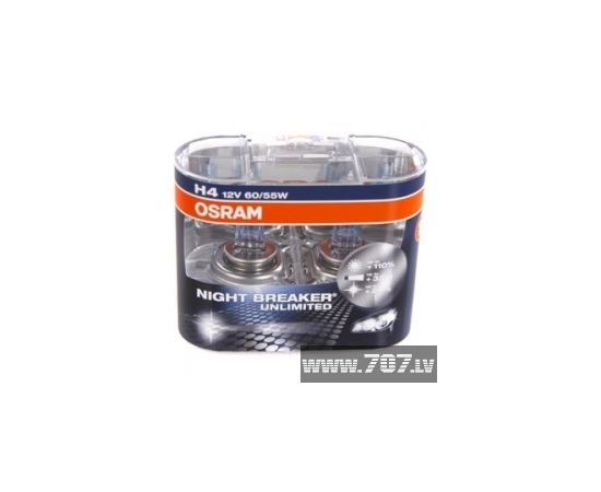 OSRAM H4 Spuldžu komplekts 12V 60/55W P43t NBR +110%