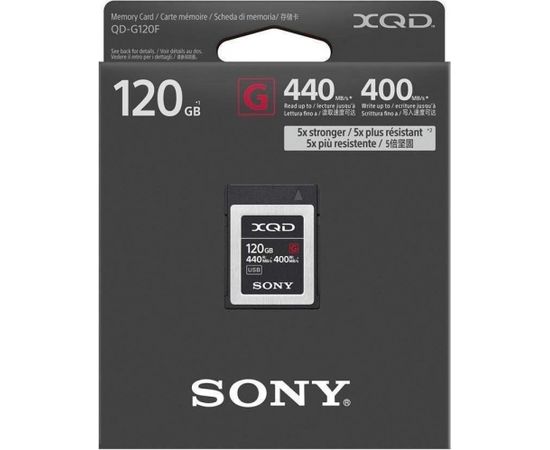 Sony memory card XQD G 120GB 440/400MB/s