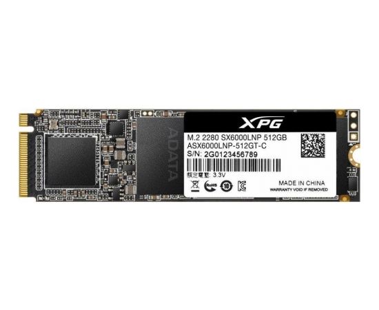 A-data Adata SSD XPG SX6000 512GB Lite PCIe Gen3x4 M.2 2280