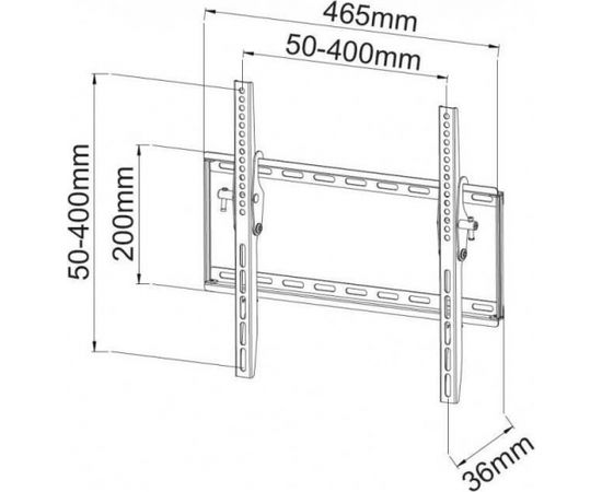 Techly  sienas stiprinājums for TV LCD/LED/PDP 23-55'' 45 kg VESA tilting black