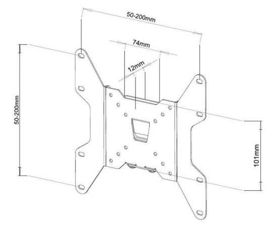 Techly  sienas stiprinājums for TV LCD/LED/PDP 13-37'' 35 kg VESA slim black