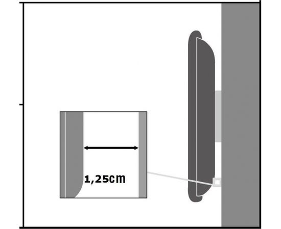 Techly  sienas stiprinājums for TV LCD/LED/PDP 13-37'' 35 kg VESA slim black