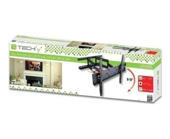 Techly Sienas stiprinājums  for TV LCD/LED/PDP 42-70'' 70 kg VESA full motion black