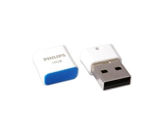 Philips USB 2.0 Flash Drive Pico Edition (синяя) 16GB