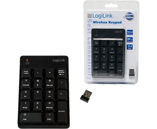 LogiLink Keyboard Keypad Wireless 2.4GHz