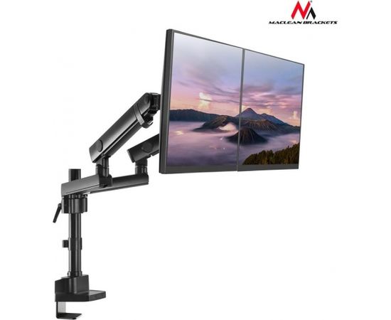 Maclean MC-812 Desk holder 2 LED screens 17-32 ''2x8kg vesa 75x75 and 100x100