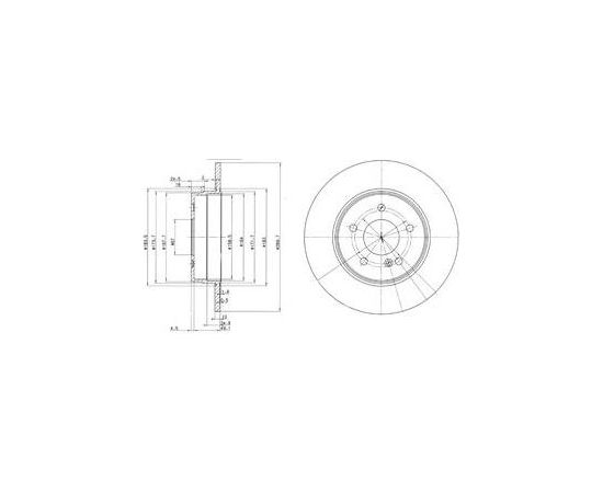 Delphi Bremžu disks BG3239C