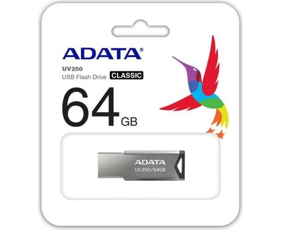 A-data Adata USB 2.0 Flash Drive UV250 64GB BLACK