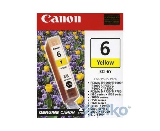 INK CARTRIDGE YELLOW BCI-6Y/4708A002 CANON