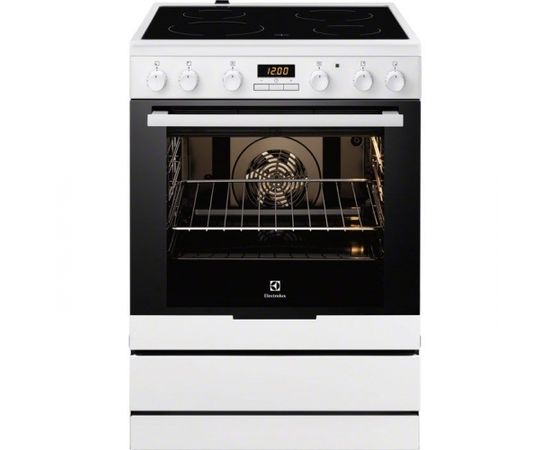 Electrolux EKC6430AOW Отдельностоящий   A Черный, Белый кухонная плита