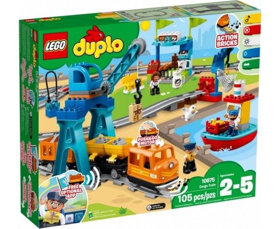 LEGO Duplo 10875 Cargo train Kravas vilciens