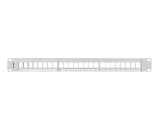 Lanberg keystone Patch Panel 19'', 24 port  1U, gray