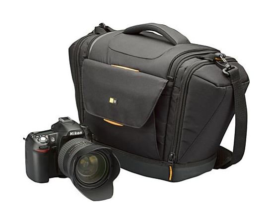 Case Logic Large SLRC Camera Case Interior dimensions (W x D x H) 139.7 x 228.6 x 180. mm, Black, * Professional aesthetic with a touch of outdoor look;* Large shoulder bag to securely hold 1 SLR camera &amp; 4 lenses;* Front &amp; side pockets to store e