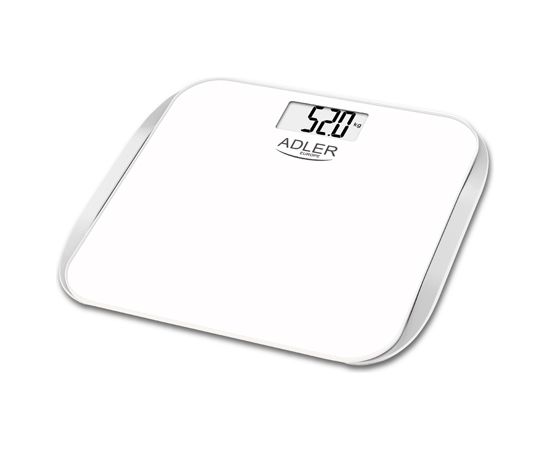 Adler Bathroom scales AD 8164 Maximum weight (capacity) 180 kg, Accuracy 100 g, Multiple user(s), White,