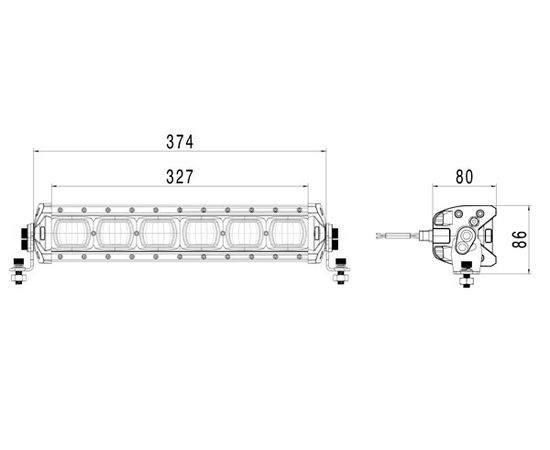 Hella LED papildlukturis LBX-380 2000 Lm