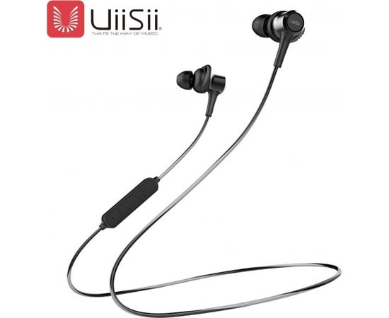 UiiSii BT-260 Bluetooth 4.1 Bezvadu Stereo Sporta Austiņas ar Zvana Funkciju un vadības pulti uz vada / IPX4 Ūdensizturīgs / Magnētiskais savienojums / Melnas