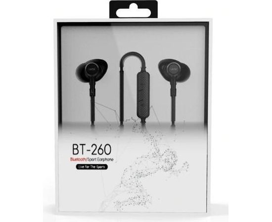 UiiSii BT-260 Bluetooth 4.1 Bezvadu Stereo Sporta Austiņas ar Zvana Funkciju un vadības pulti uz vada / IPX4 Ūdensizturīgs / Magnētiskais savienojums / Melnas