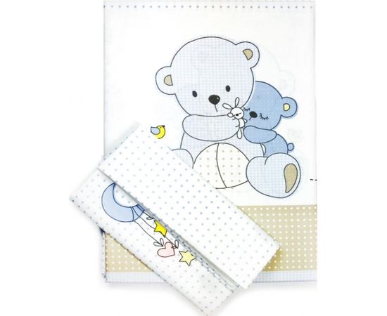 La Bebe™ Nursing La Bebe Cotton Bears Art.41163 Комплект детского постельного белья из 3х частей 105x150см