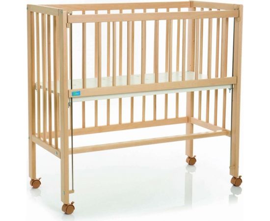 Fillikid Bedside crib Cocon nature Art.533-00 Деревянная детская кроватка 90 х 40 cm