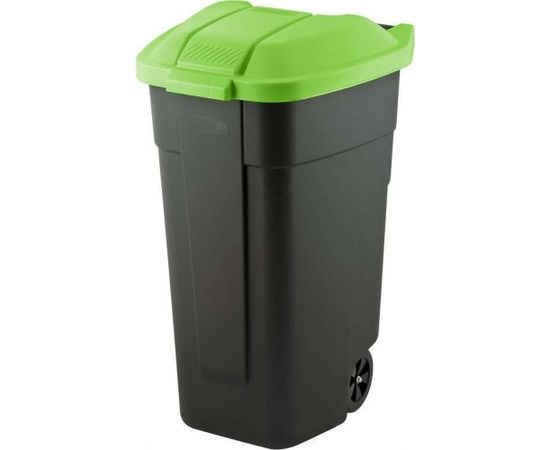 Curver Atkritumu tvertne uz riteņiem 110L melna/zaļa