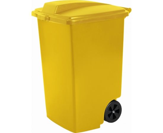Curver Atkritumu tvertne uz riteņiem 100L dzeltena
