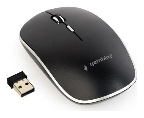 MOUSE USB OPTICAL WRL/BLACK MUSW-4B-01 GEMBIRD