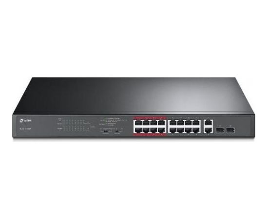 NET SWITCH 16PORT 10/100M POE+/2SFP TL-SL1218MP TP-LINK