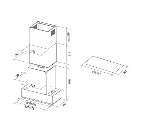 Falmec Gruppo Incasso NRS Silence 50cm