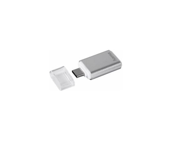 Hama USB 3.1 Type C OTG Card Reader Silver