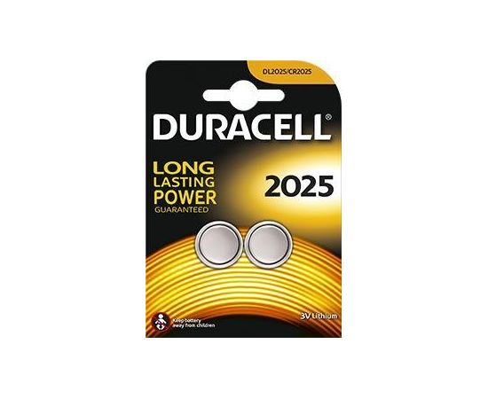 DURACELL Lithium button celles 3V (DL 2025),BL2 2-pack