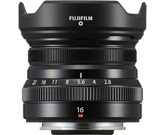 Fujifilm XF 16mm f/2.8 R WR objektīvs, melns