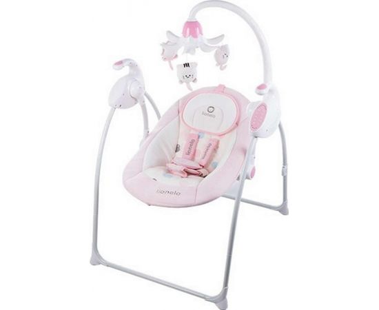 Lionelo Swing Robin  Art.109393 Pink  Bērnu šūpoles (šūpuļkrēsls)