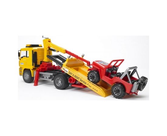 BRUDER tow truck with cross country vehicle, 02750