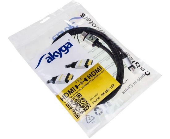 Akyga HDMI 2.0 PRO cable AK-HD-15P 1.5m Ethernet 3D 4K UHD