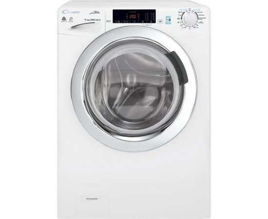 Candy Washing Machine with dryer GVSW 496TWC/5-S Front loading, Washing capacity 9 kg, Drying capacity 6 kg, 1400 RPM, A, Depth 56 cm, Width 60 cm, White, Drying system, NFC, Steam function, LED, Display, Yes,