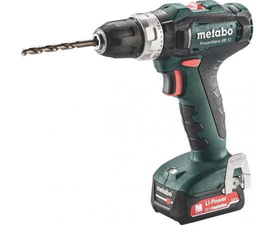 Bezvadu triecienurbjmašīna PowerMaxx SB 12 / 2x2,0 Ah, Metabo