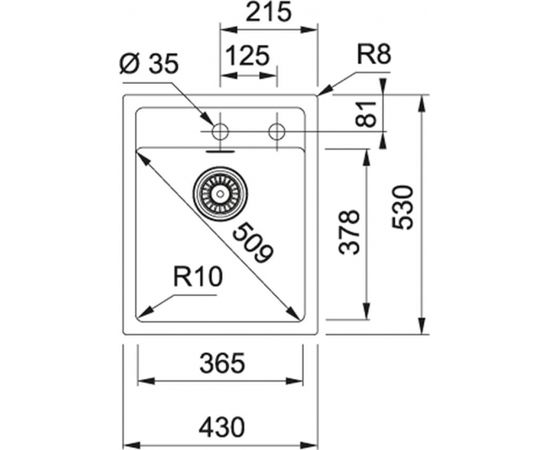 Franke Sirius SID 610-40 Tectonite Onikss