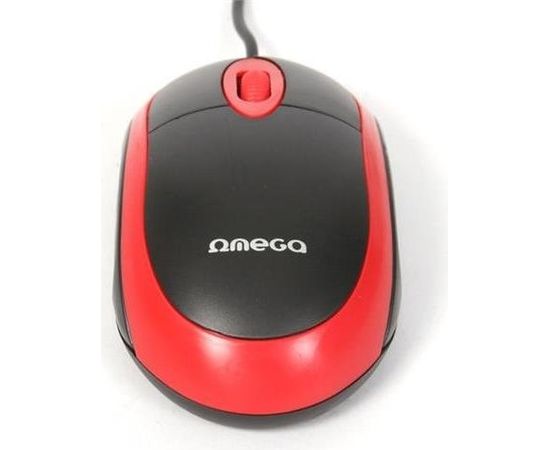 Omega OM06VR Стандартная Мышь для компьютера / 1200 DPI / USB / Kрасный