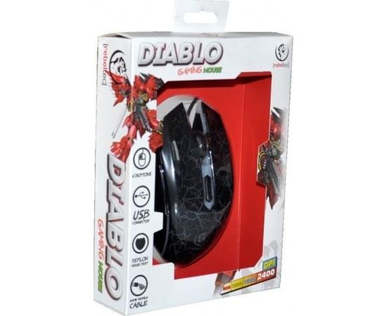 Rebeltec Diablo Игровая мышь с Дополнительными кнопками / LED Подсветкой / 2400 DPI / USB