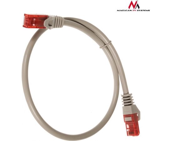 Maclean MCTV-300S Patchcord UTP cat6 Cable plug-plug 0,5m silver