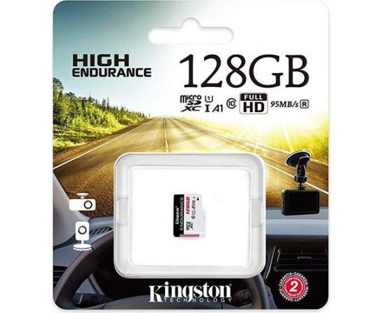 Kingston 128GB microSDXC Endurance 95R/45W C10 A1 UHS-I Card Only