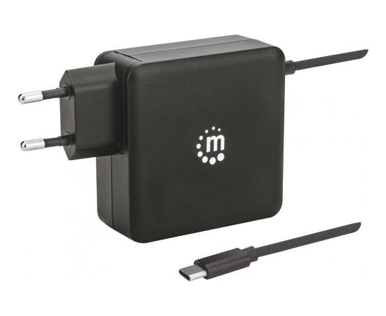 Manhattan Power Delivery charger USB-C 5-20V up to 60W USB-A 5V up to 2.4A black