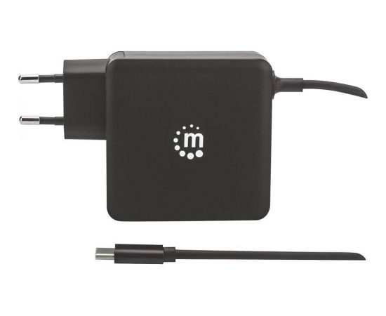 Manhattan Power Delivery charger USB-C 5-20V up to 60W USB-A 5V up to 2.4A black