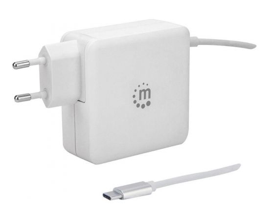 Manhattan Power Delivery charger USB-C 5-20V up to 60W USB-A 5V up to 2.4A white