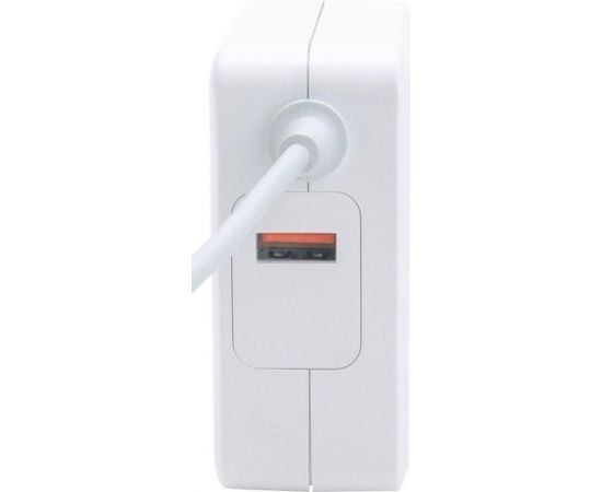 Manhattan Power Delivery charger USB-C 5-20V up to 60W USB-A 5V up to 2.4A white